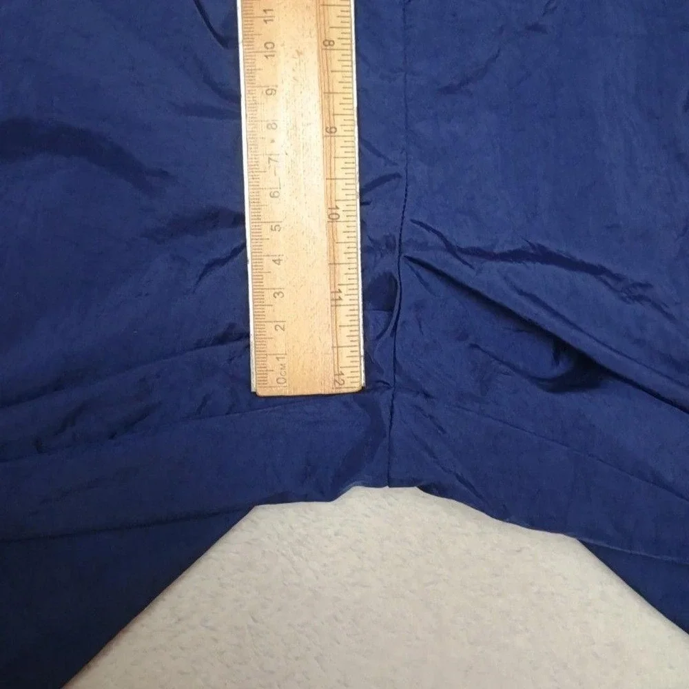 Vintage Adidas Track Pants Men M Blue Y2K 3-Stripe Woven Gym Athletic Zip Pocket